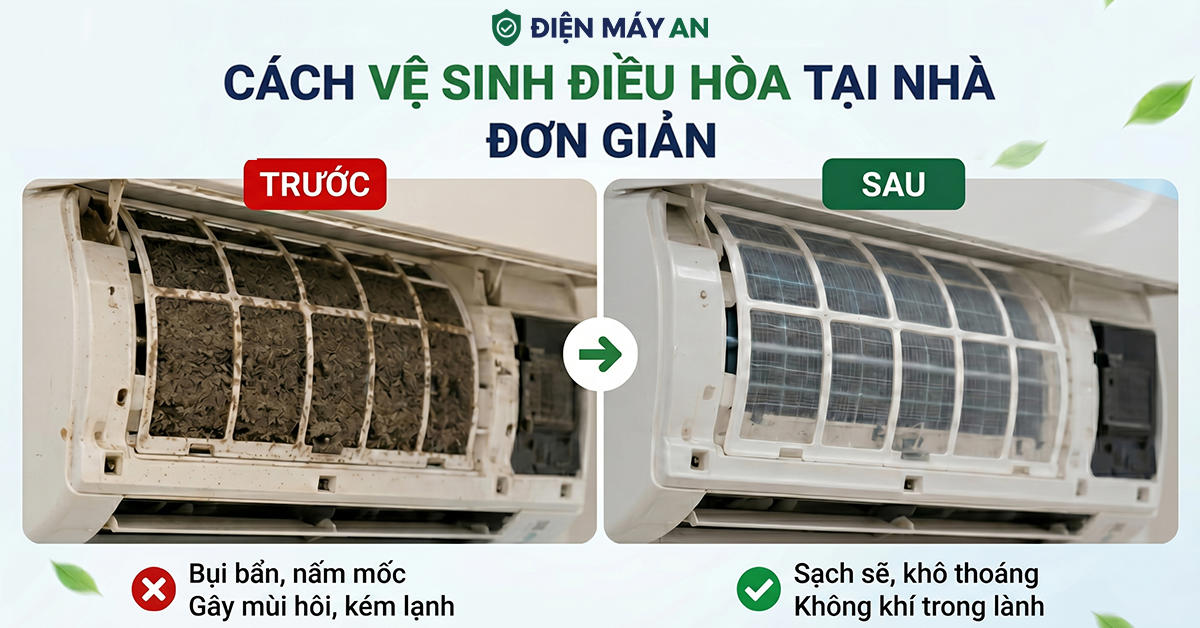 Cách vệ sinh điều hòa tại nhà đơn giản